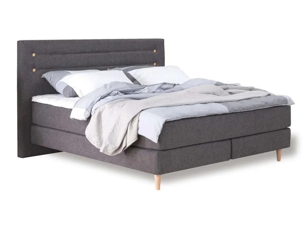 basics by BICO Boxspring Calla Button Anthrazite