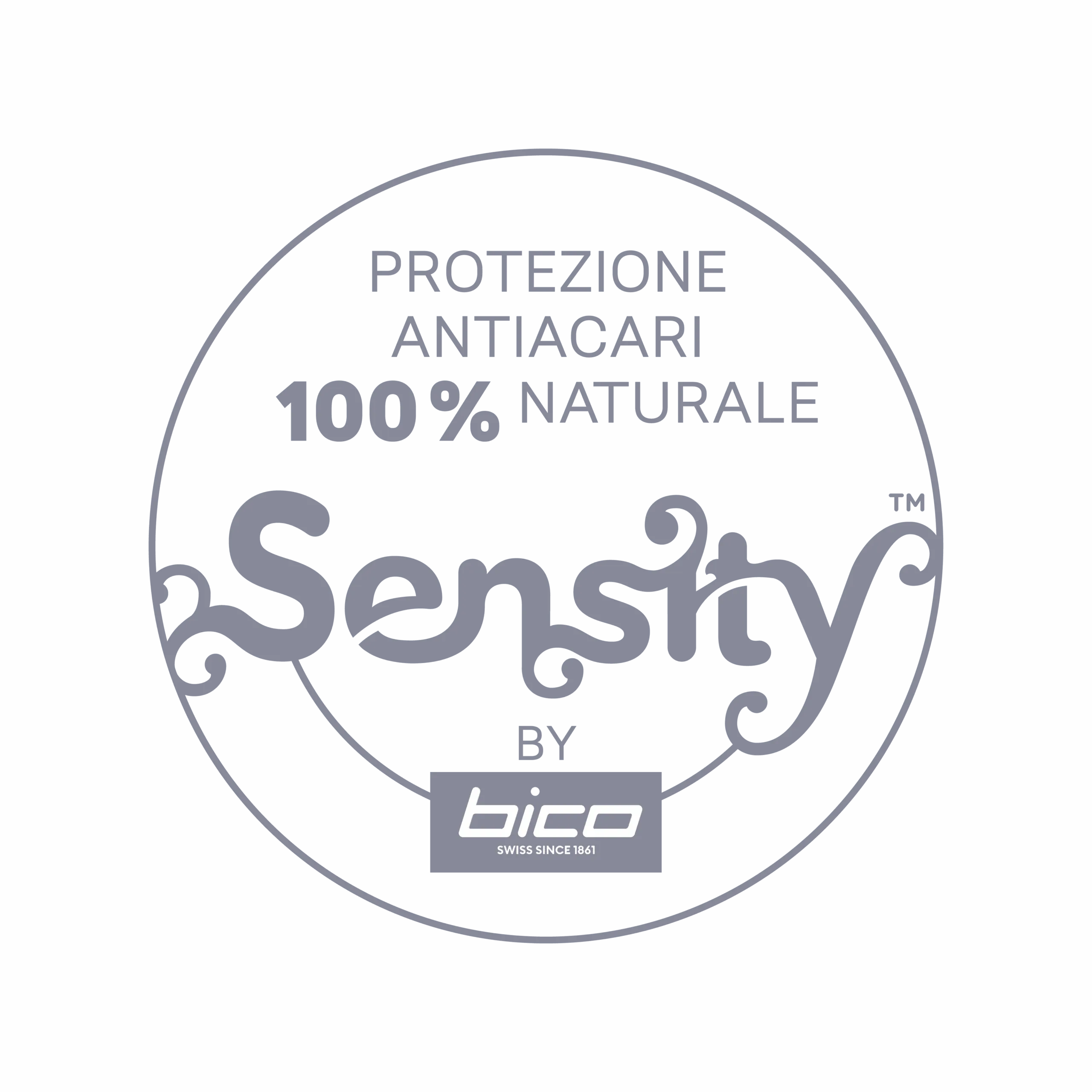 100% protezione contro gli acari Sensity™